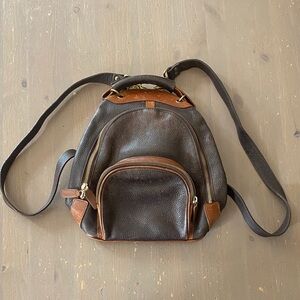 M. London Vintage Leather Backpack